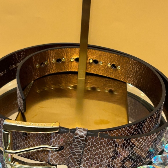 Michael Michael Kors Snake Print Belt Approx. 41” long - Picture 3 of 10